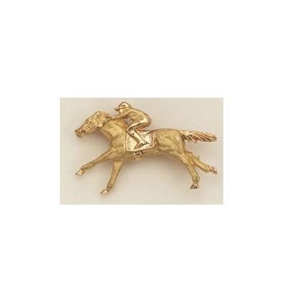 broche en or petit galopeur