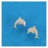 boucles d'oreilles dauphins argent massif