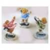 collection de trois statues patineuses Patinours