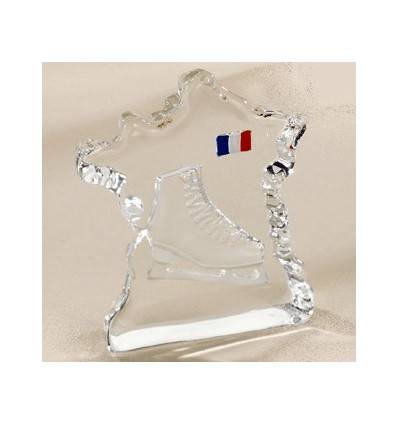 trophée France et patin à glace