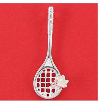 pendentif badminton : raquette et volant