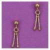 boucles d'oreilles gymnastique rythmique mini paire de massues