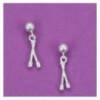 boucles d'oreilles gymnastique rythmique paire de massues