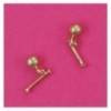 boucles d'oreilles mini baton de twirling