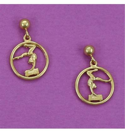 boucles d'oreilles pendantes gymnaste cambrée