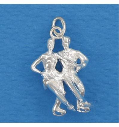 pendentif couple danse sur glace