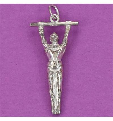 pendentif gymnaste artistique masculin à le barre fixe articulé