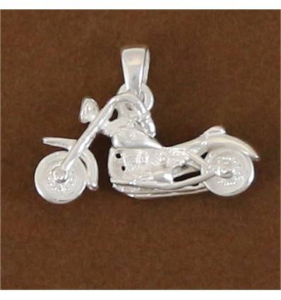 pendentif moto custom roues qui tournent