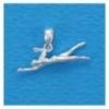 swimming men in crawl pendant