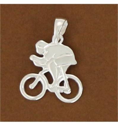 pendentif vélo de course avec cycliste