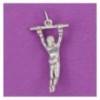 high bar gymast pendant sterling silver