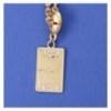 football key ring gold plated