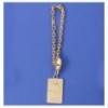 football key ring gold plated