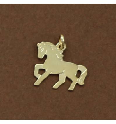 pendentif cheval plaqué-or