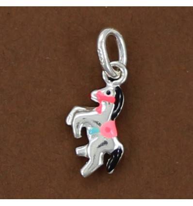 pendentif cheval émaillé