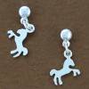 boucles d'oreilles cheval cabré pendantes