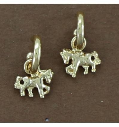 boucles d'oreilles créoles cheval