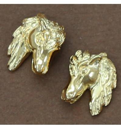 boucles d'oreilles têtes de cheval