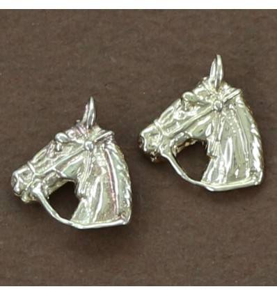 boucles d'oreilles tête de cheval