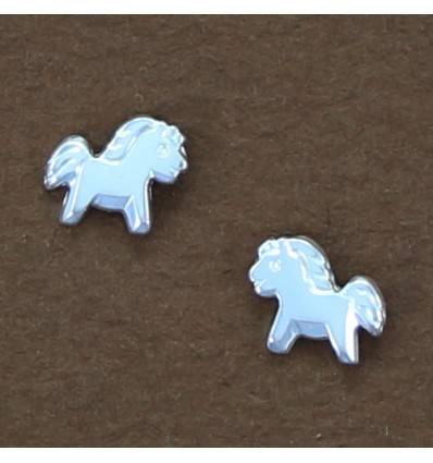 boucles d'oreilles poney