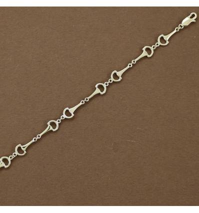 Bracelet mors de chevaux plaqué-or 65€ ou argent massif 95€