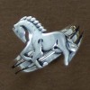 bague cheval cabré argent massif vieili