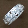 bague anneau cheval argent brillant