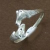TWO HORSES HEAD RING