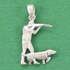 pendentif chasseur et son chien