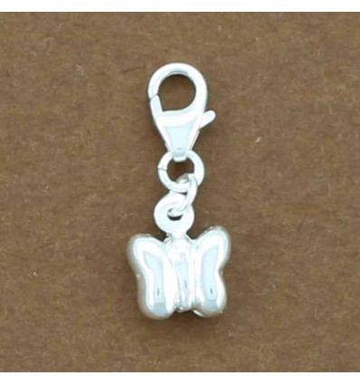 charm's papillon en argent massif