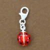 charm's coccinelle argent massif