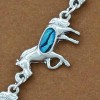 bracelet chevaux bleus nacrés