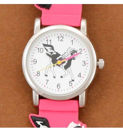 montre enfant avec des chevaux