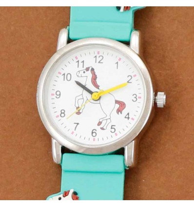 montre enfant avec des chevaux