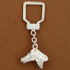 porte-clefs tête de cheval en argent massif