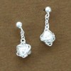 boucles d'oreilles pendantes ballon de horse-ball