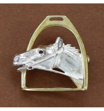 broche tête de cheval et étrier