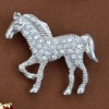 broche grand cheval avec strass