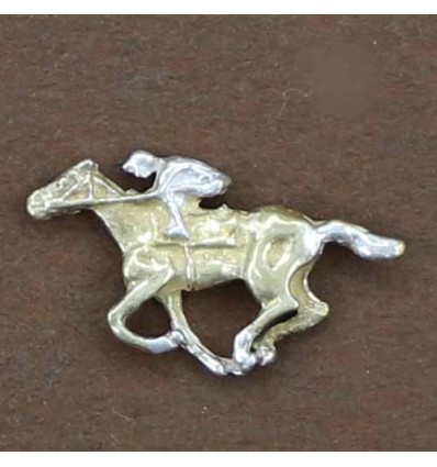 pin's cheval de course