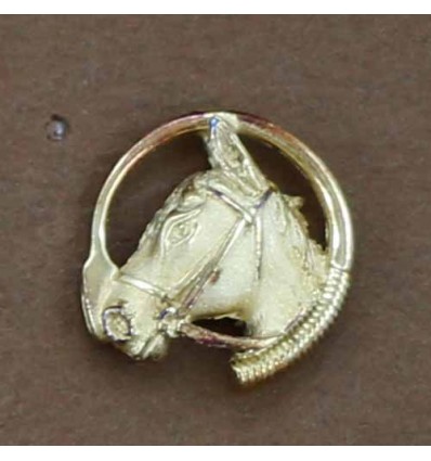 pin's tête de cheval et cravache