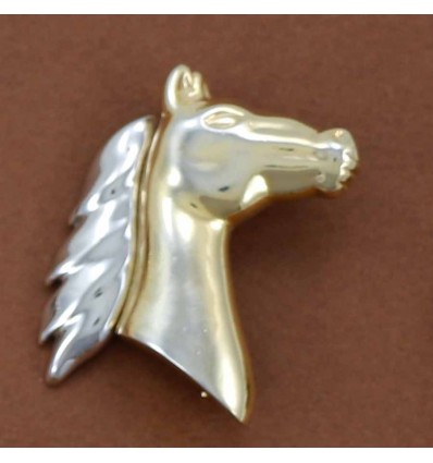 broche fantaisie tête de cheval