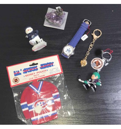 Lot de cadeaux hockey gardien sur glace 6 articles