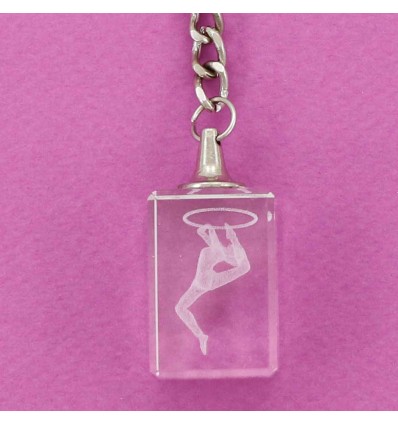 porte-clefs gymnastique rythmique en cristal