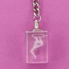 porte-clefs gymnastique rythmique en cristal