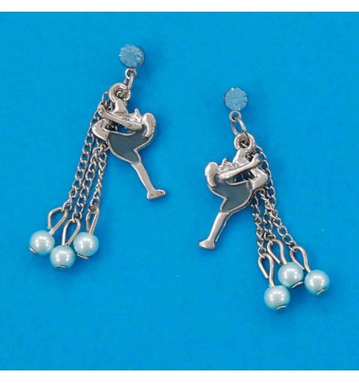 boucles d'oreilles patineuse collection FRISSON