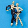 broche couple de danse sur glace