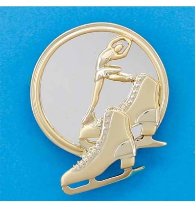 broche patinage avec miroir