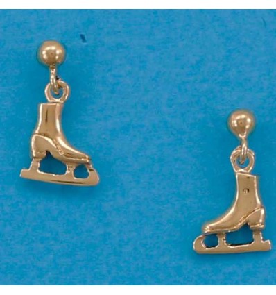 tiny ice skating boots earrings pendant