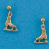 tiny ice skating boots earrings pendant