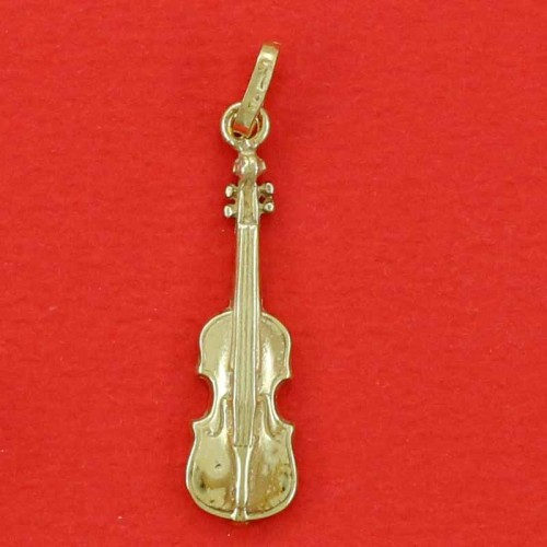 Pendentif violon et archet - Argent massif CATHERINE FABRE